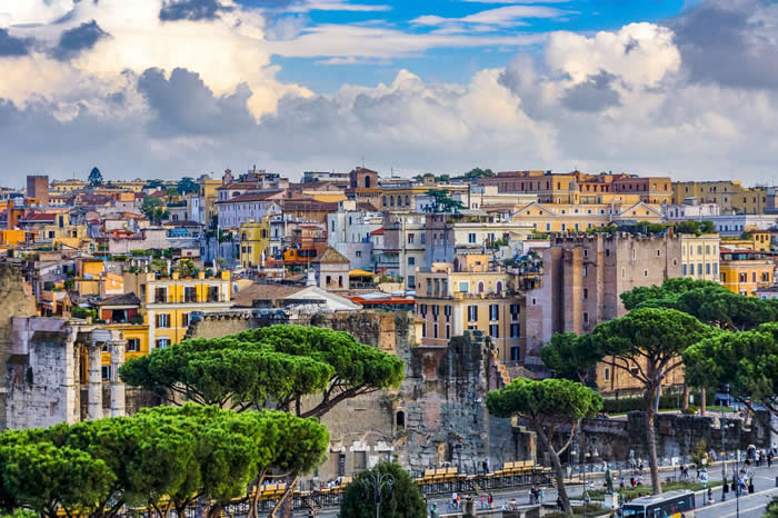 La ville de Rome en Italie